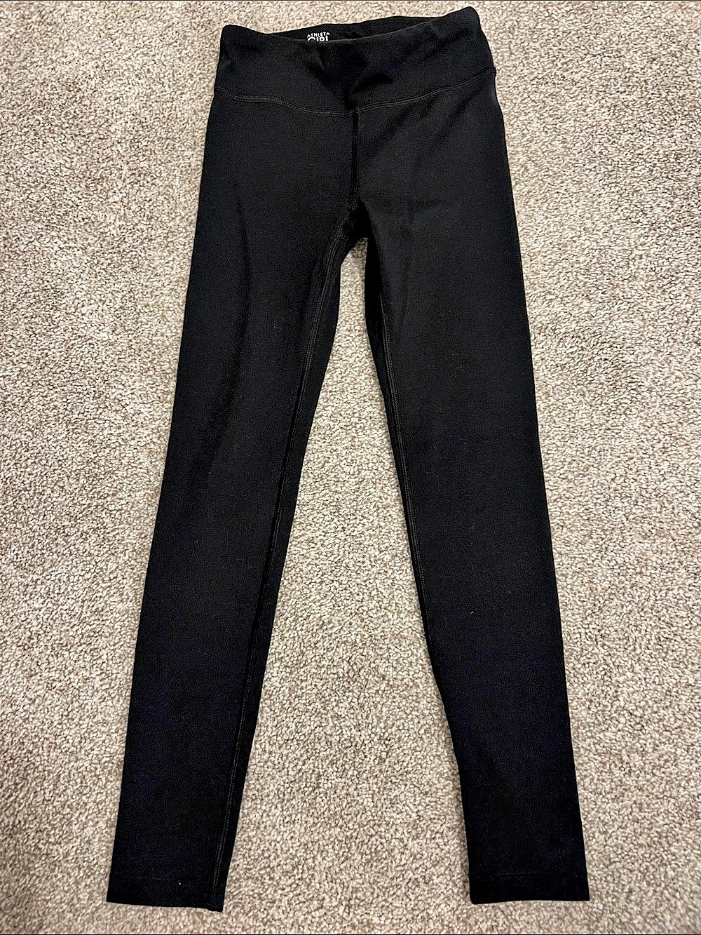 Athleta Girl High Rise Chit Chat Tight Black Girls XS (6)